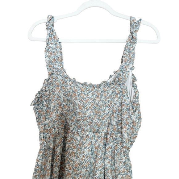 Cupcakes and Cashmere Large Floral Ruffle Sleeveless Mini Dress - Picture 5 of 7